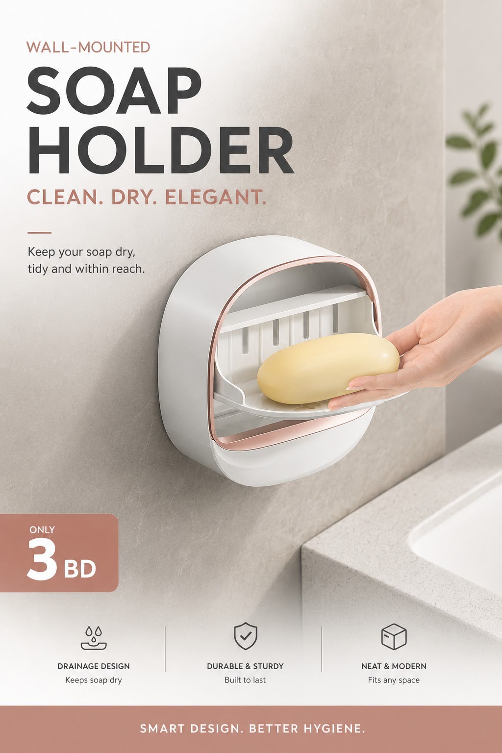 Bathroom Drainable Soap Holder